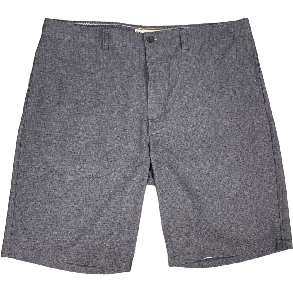 Travis Mathew Shorts Mens 40 Grey Flat Front Stretch Quick Dry Performance Golf